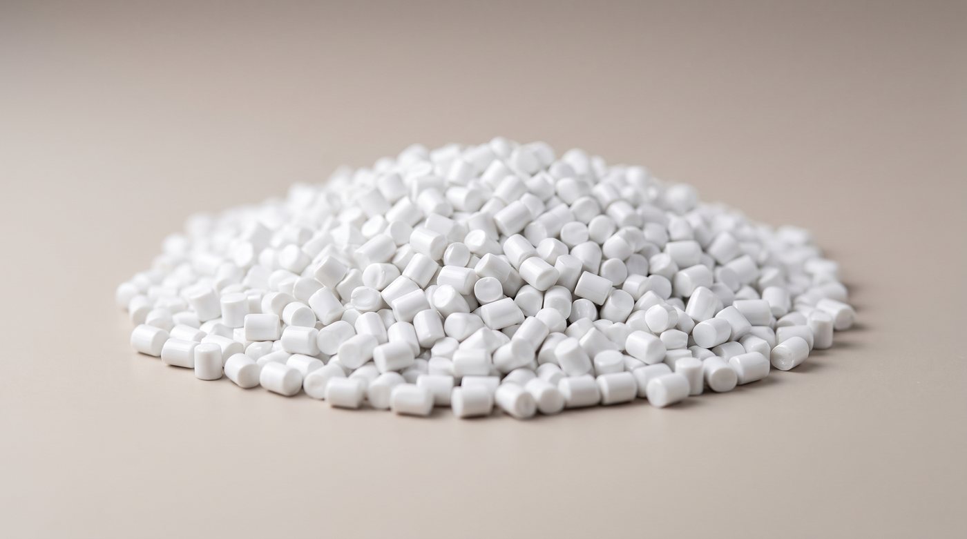 Colorex Füllstoff-Masterbatch — weißes Granulat auf Calciumcarbonat-Basis