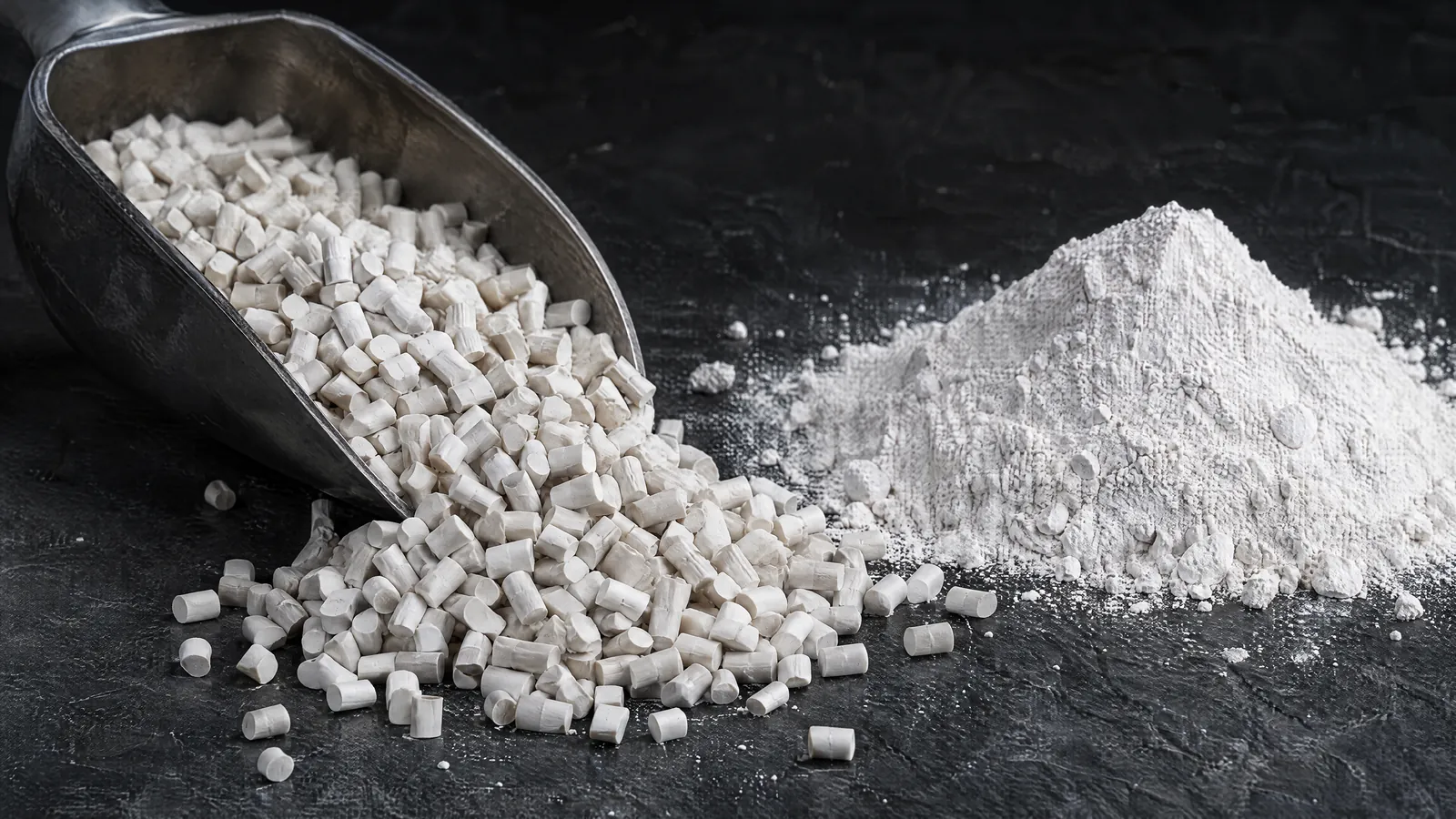 Kalsit dolgulu filler masterbatch granülleri ve mineral toz